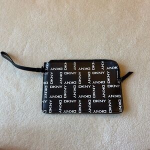 DKNY Monogram Black Pouch